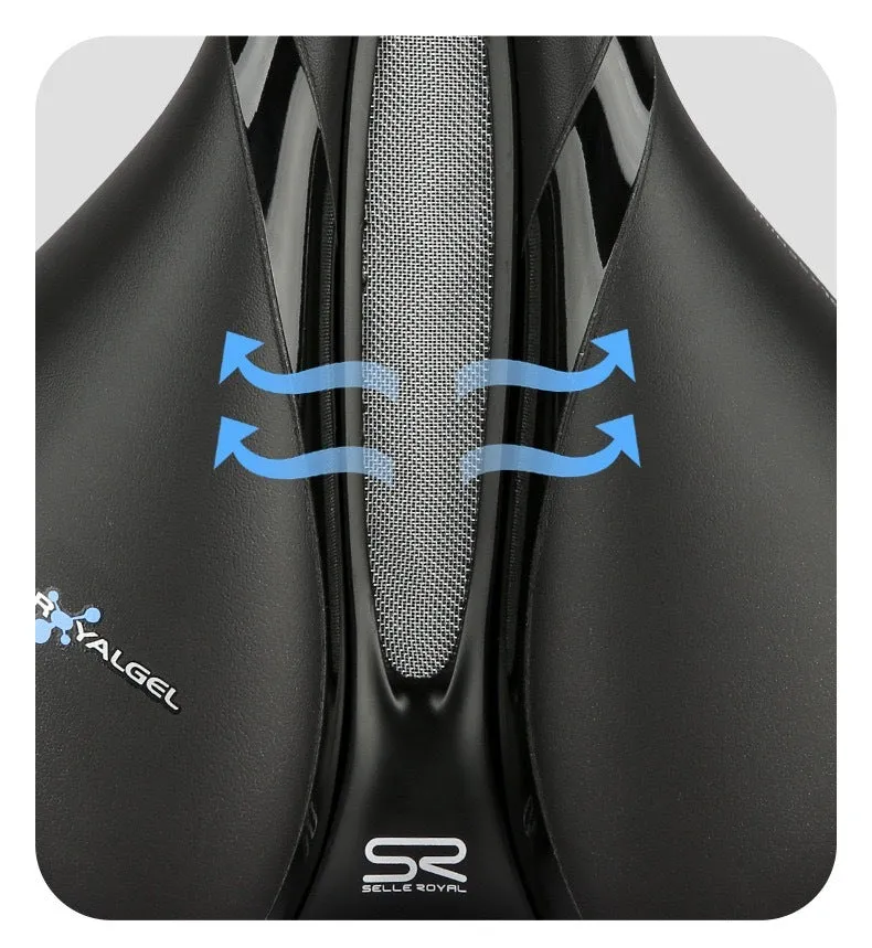 Mountain Highway Bike Saddle Silicone Shockproof Breathable Bicycle Seat