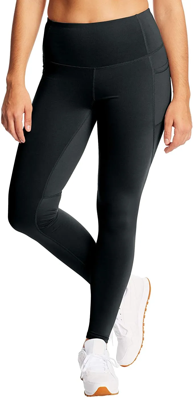 New C9 Champion Women's High Waist Legging with pockets, Black, Sz M!