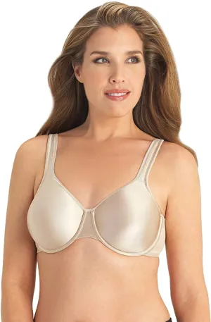 New in package! EXQUISITE FORM Fully Full-Support T-Shirt Bra, Seamless Cups, Stretch Satin, Underwire, Sz 42D