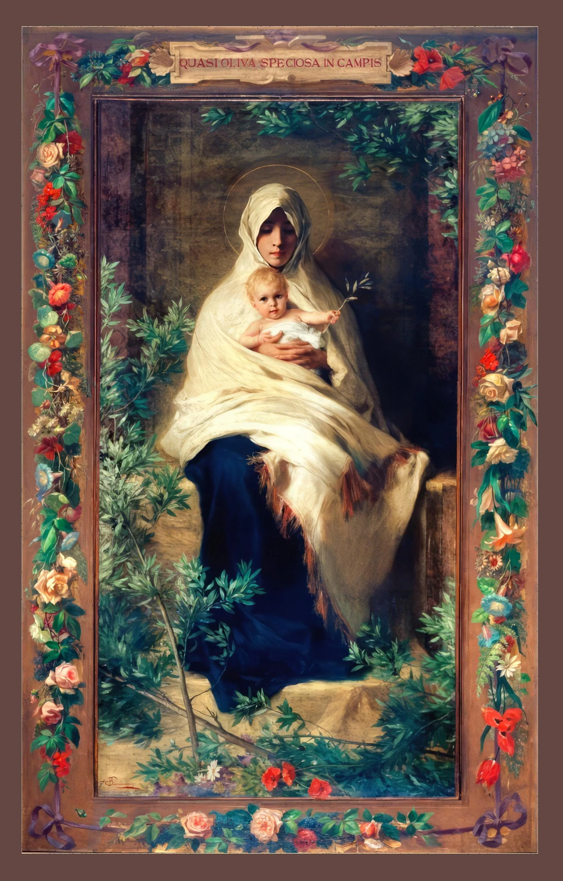 New! Our Lady of the Olives  – Vintage Holy Card – pack of 10/100/1000