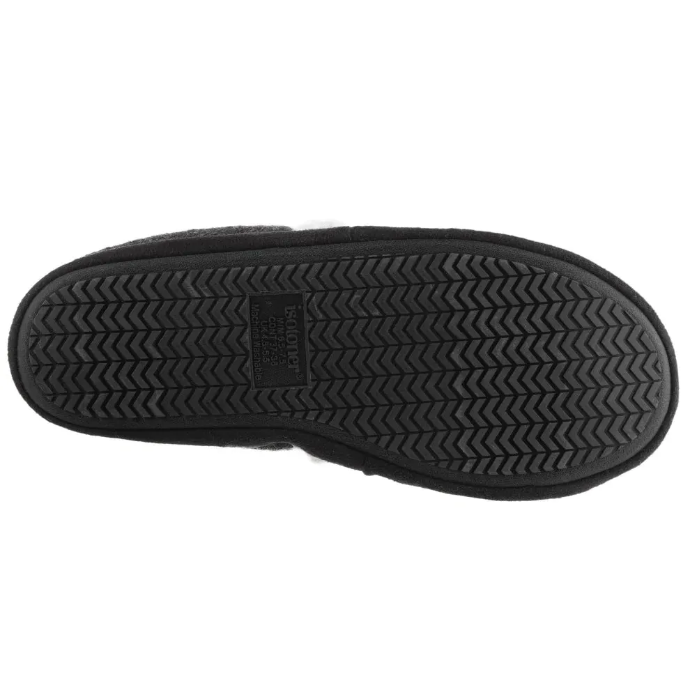 New with tags! Isotoner Women’s Microsuede Marisol Closed Back Slippers in Black! Sz M 6.5-7.5