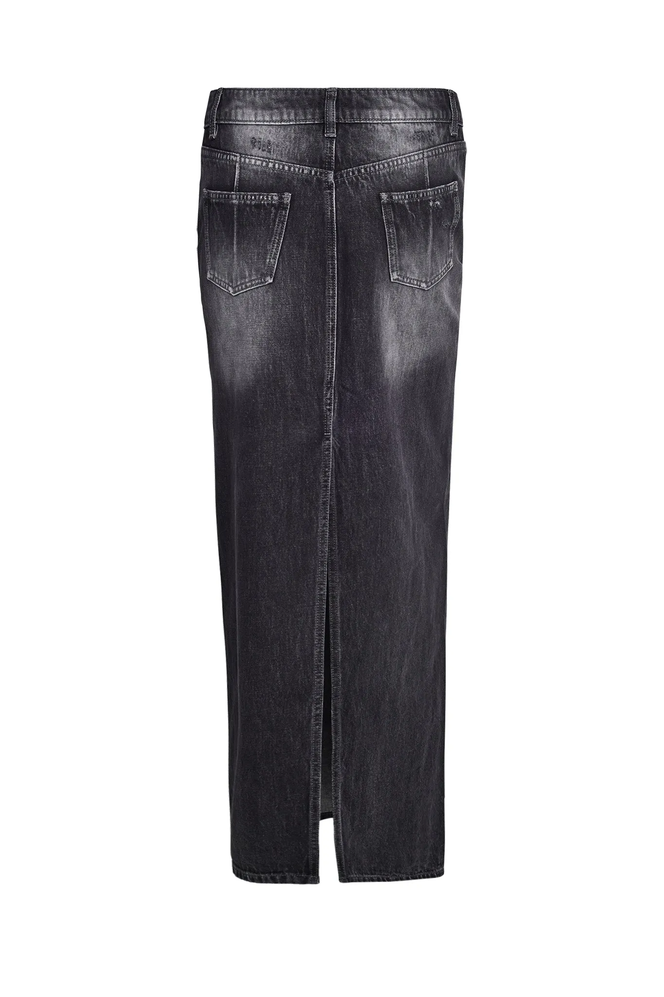 NICKY SKIRT - GREY : CHARCOAL DENIM