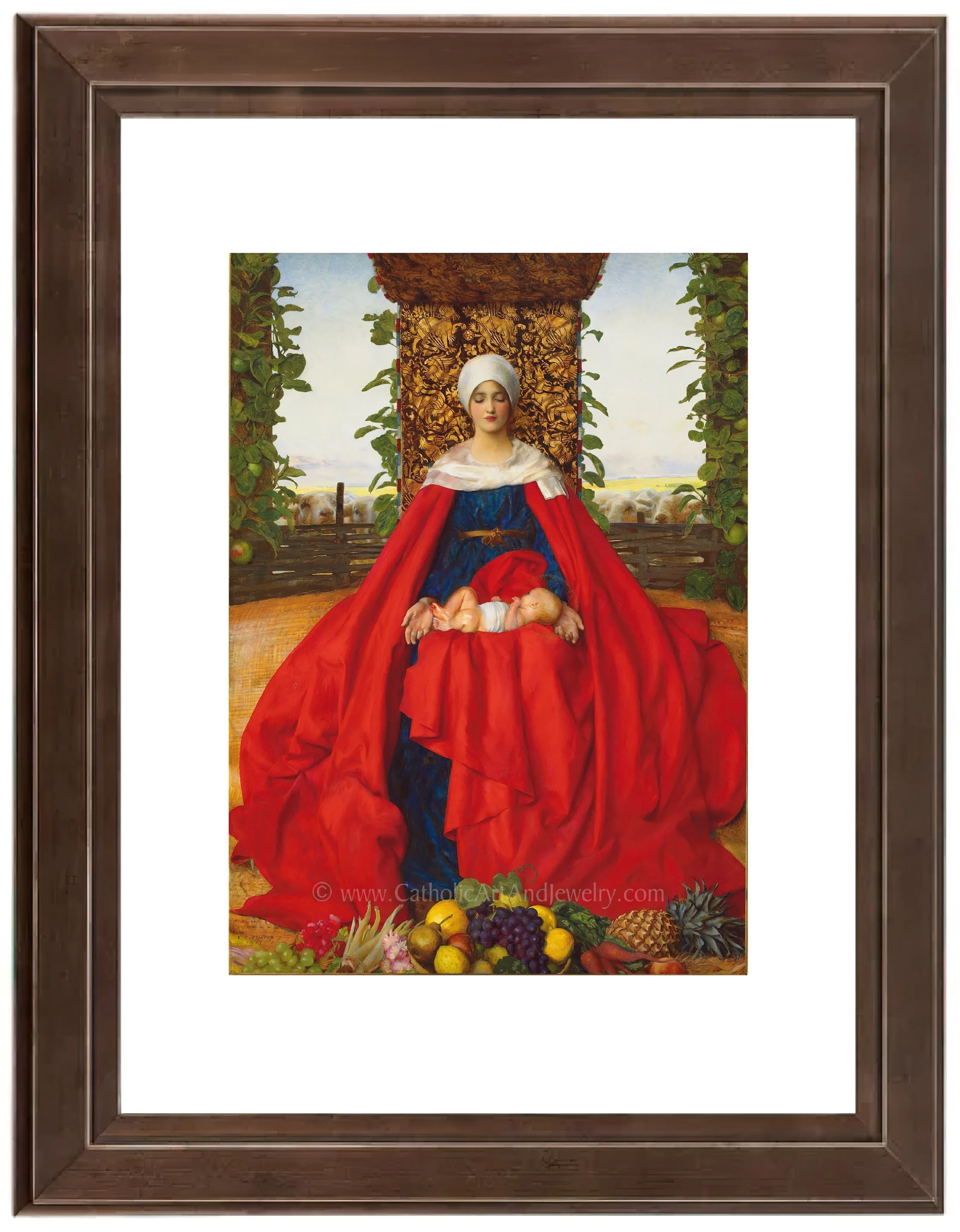 Our Lady of the Fruits of the Earth – Frank Cadogan Cowper – Beautiful Catholic Art Print