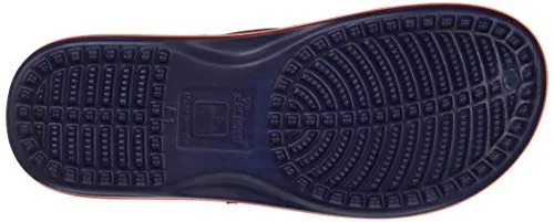 PARAGON Men's Paralite Navy Blue-Orange Flip-Flops-10 UK