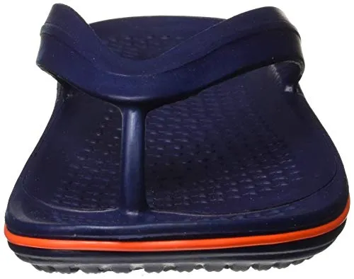 PARAGON Men's Paralite Navy Blue-Orange Flip-Flops-10 UK