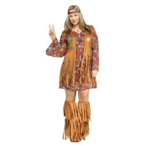 Peace & Love Hippie Costume Plus Size