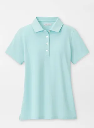 Peter Millar Womens Albatross Polo - BLUE SPRUCE