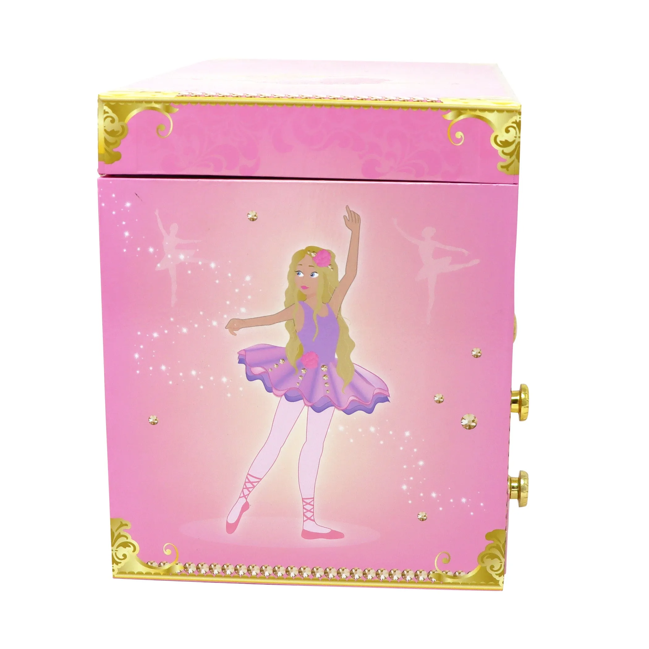 Pink Poppy Romantic Ballet Medium Musical Jewellery Box