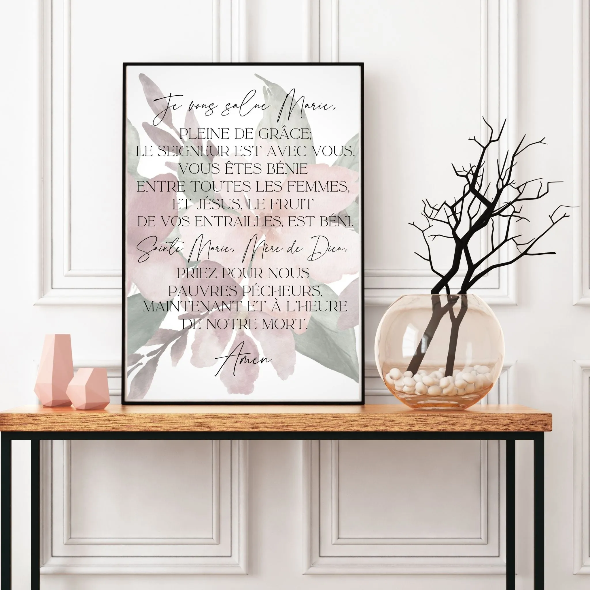 "Je Vous Salue Marie" Printable Wall Art
