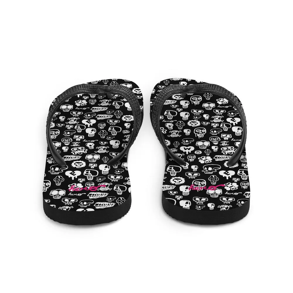 "Skulls" Flip-Flops design by Hero.