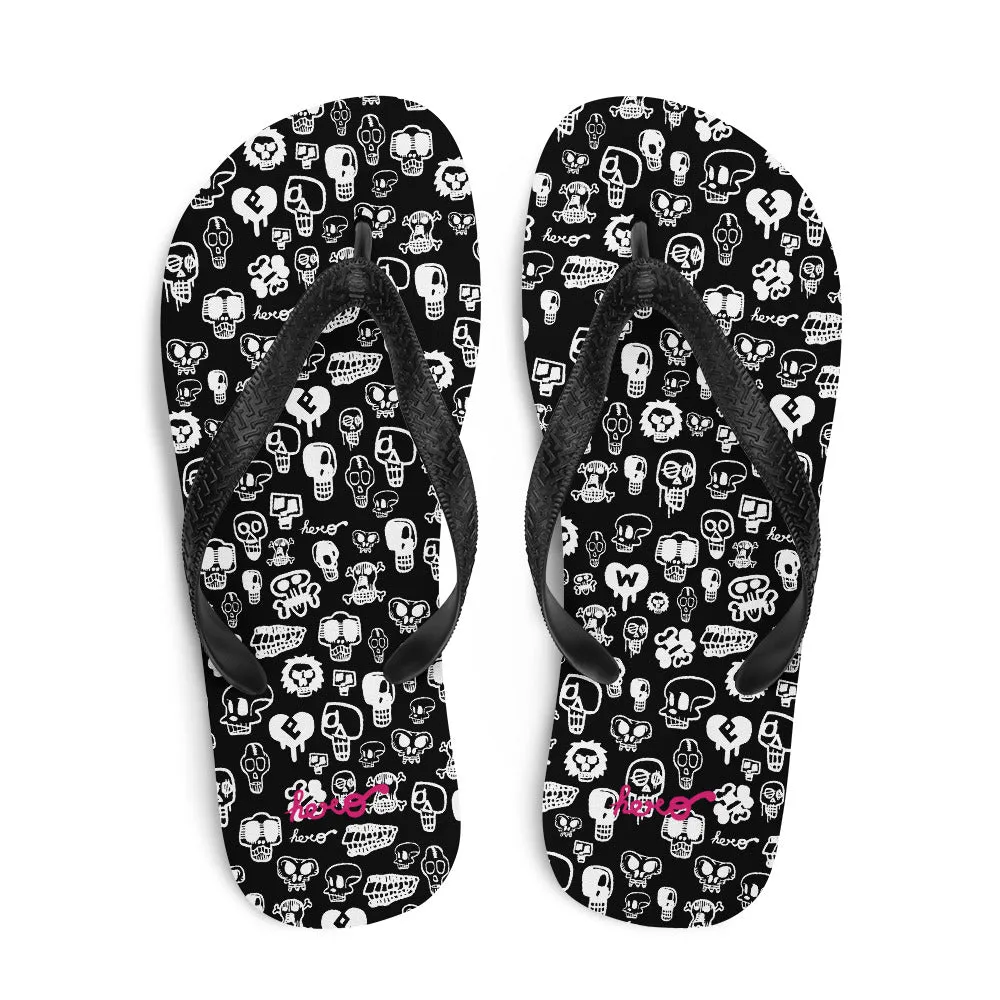 "Skulls" Flip-Flops design by Hero.
