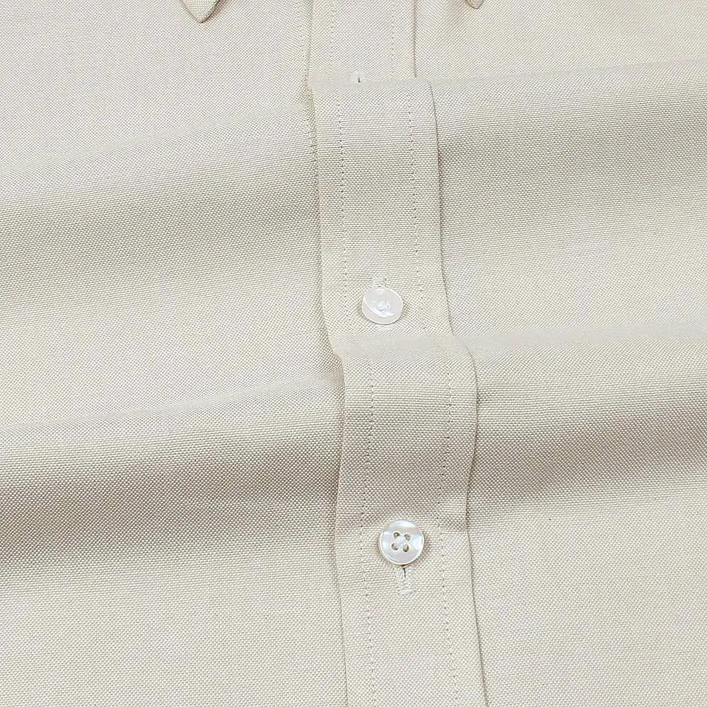 RL Tan Embroidered logo Oxford Shirt