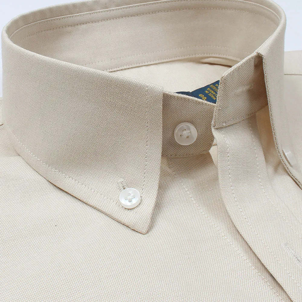 RL Tan Embroidered logo Oxford Shirt