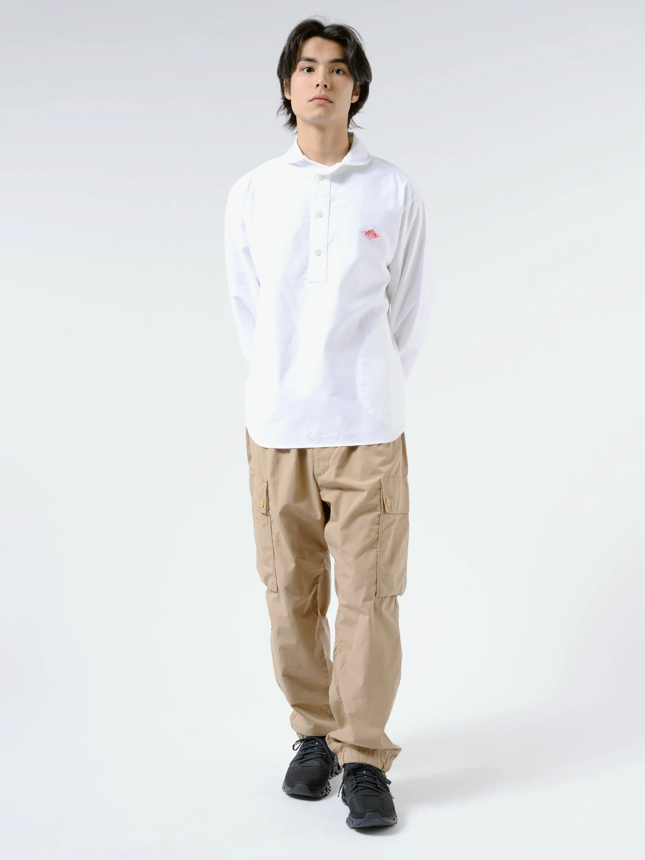 Round Collar L/S Shirt