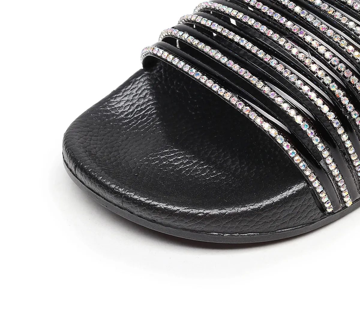RXFSP Craft Slippers Shiny Flashing Diamond Casual Slipper