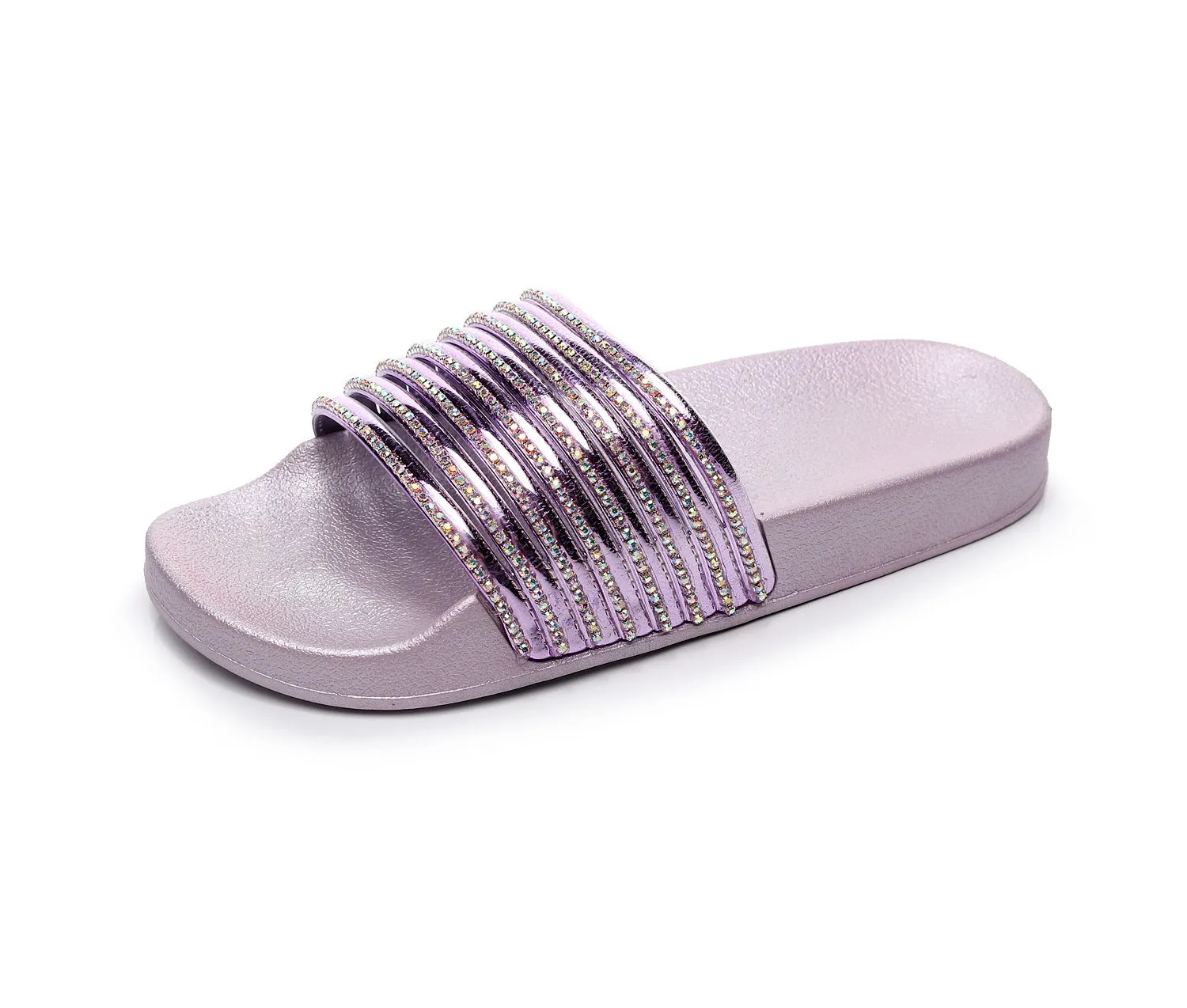 RXFSP Craft Slippers Shiny Flashing Diamond Casual Slipper