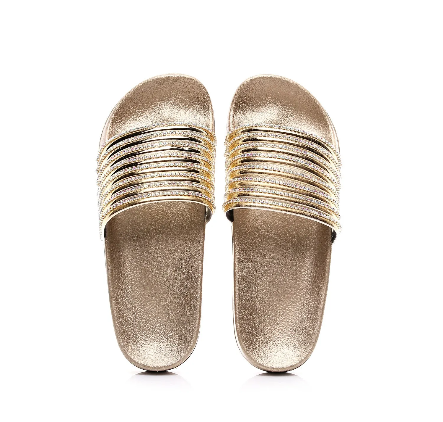 RXFSP Craft Slippers Shiny Flashing Diamond Casual Slipper