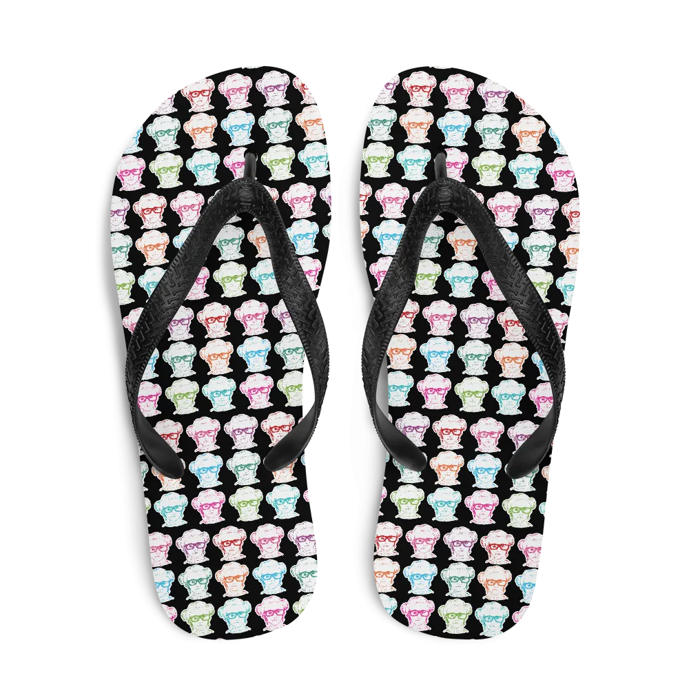 Sammi Haney (Esperanza - Raising Dion) Faces All-Over Flip Flops