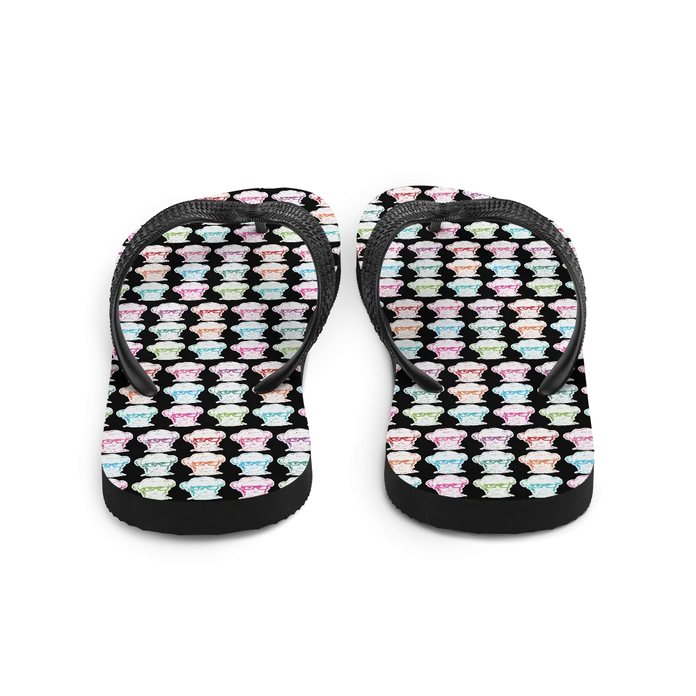 Sammi Haney (Esperanza - Raising Dion) Faces All-Over Flip Flops