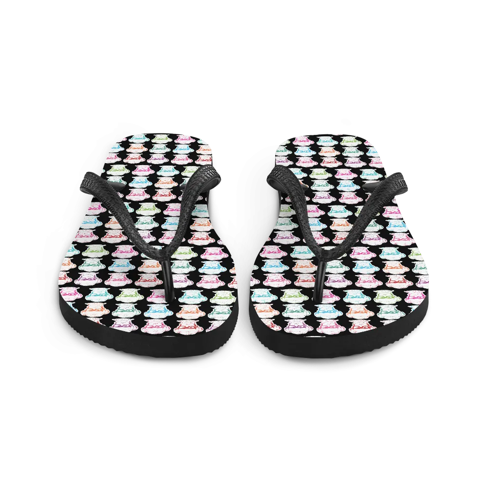 Sammi Haney (Esperanza - Raising Dion) Faces All-Over Flip Flops