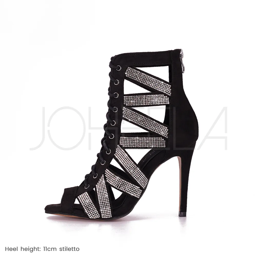 Sarah strass - Talons stilettos standard - Personnalisable