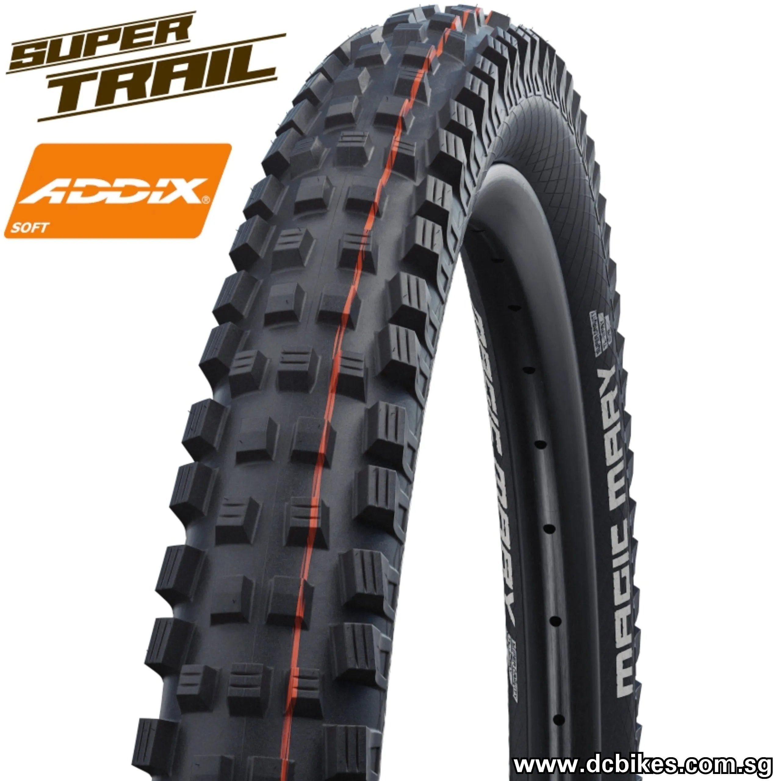 Schwalbe 26 X 2.35 Magic Mary Addix Evo Super Trail Tubeless Ready MTB Folding Tyres (1 Tire)