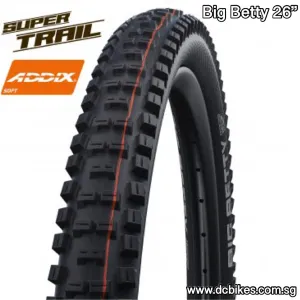 Schwalbe 26 X 2.4 Big Betty SuperTrail Evolution Addix Tubeless Folding Tyres (1 Tire)