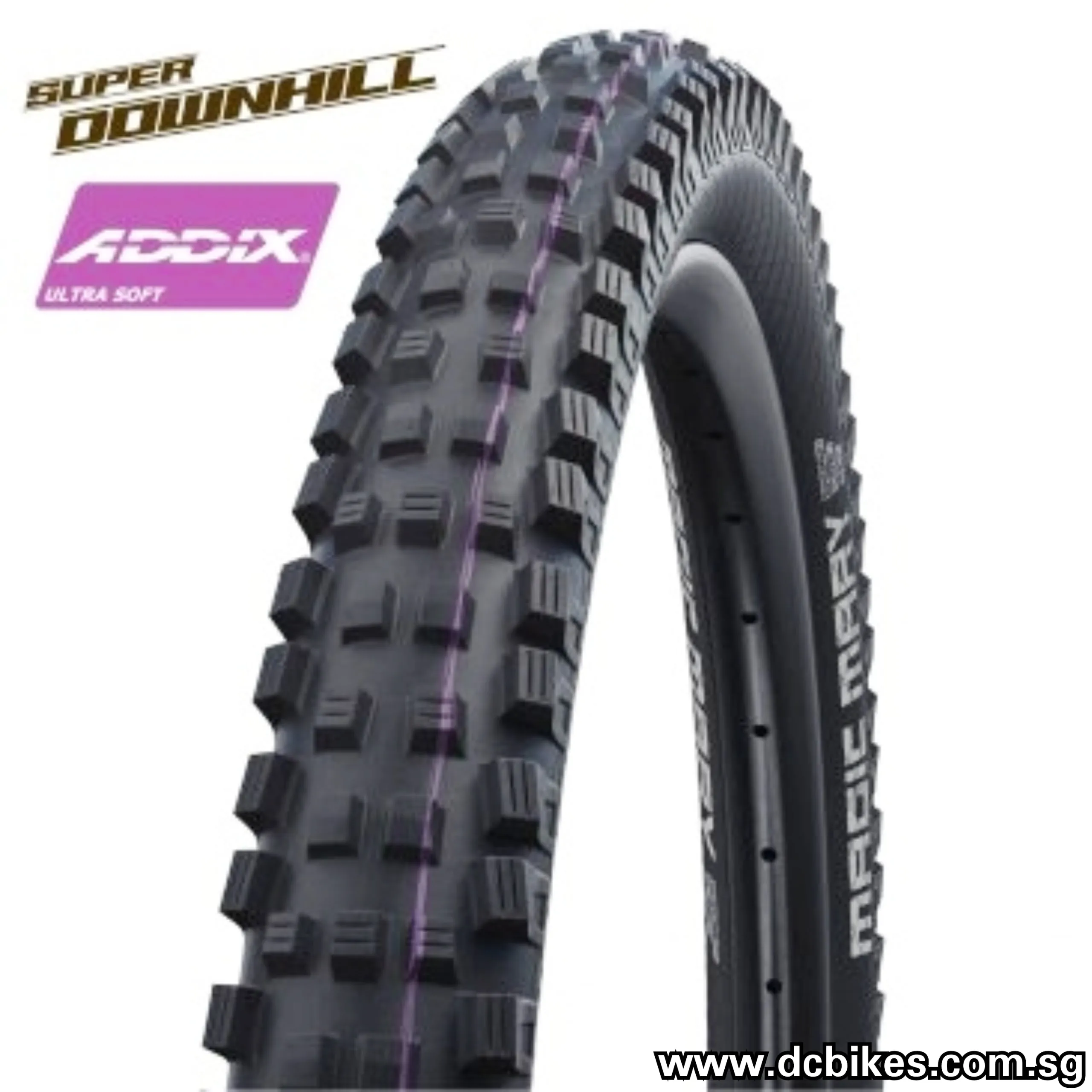 Schwalbe 27.5 X 2.4 Magic Mary Addix Super Trail Tubeless Ready 650B MTB Folding Tyres (1 Tire)