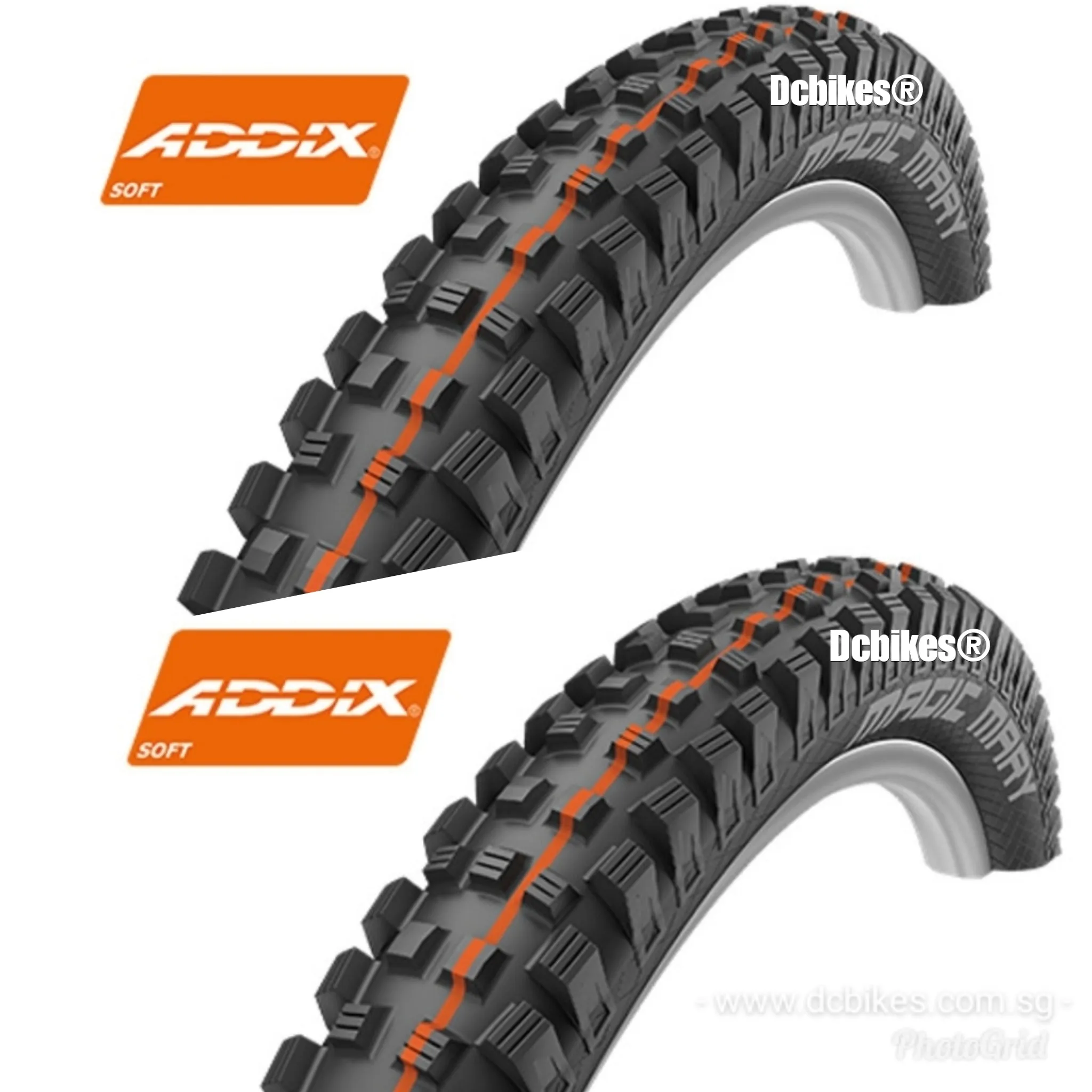 Schwalbe 27.5 X 2.4 Magic Mary Addix Super Trail Tubeless Ready 650B MTB Folding Tyres (1 Tire)