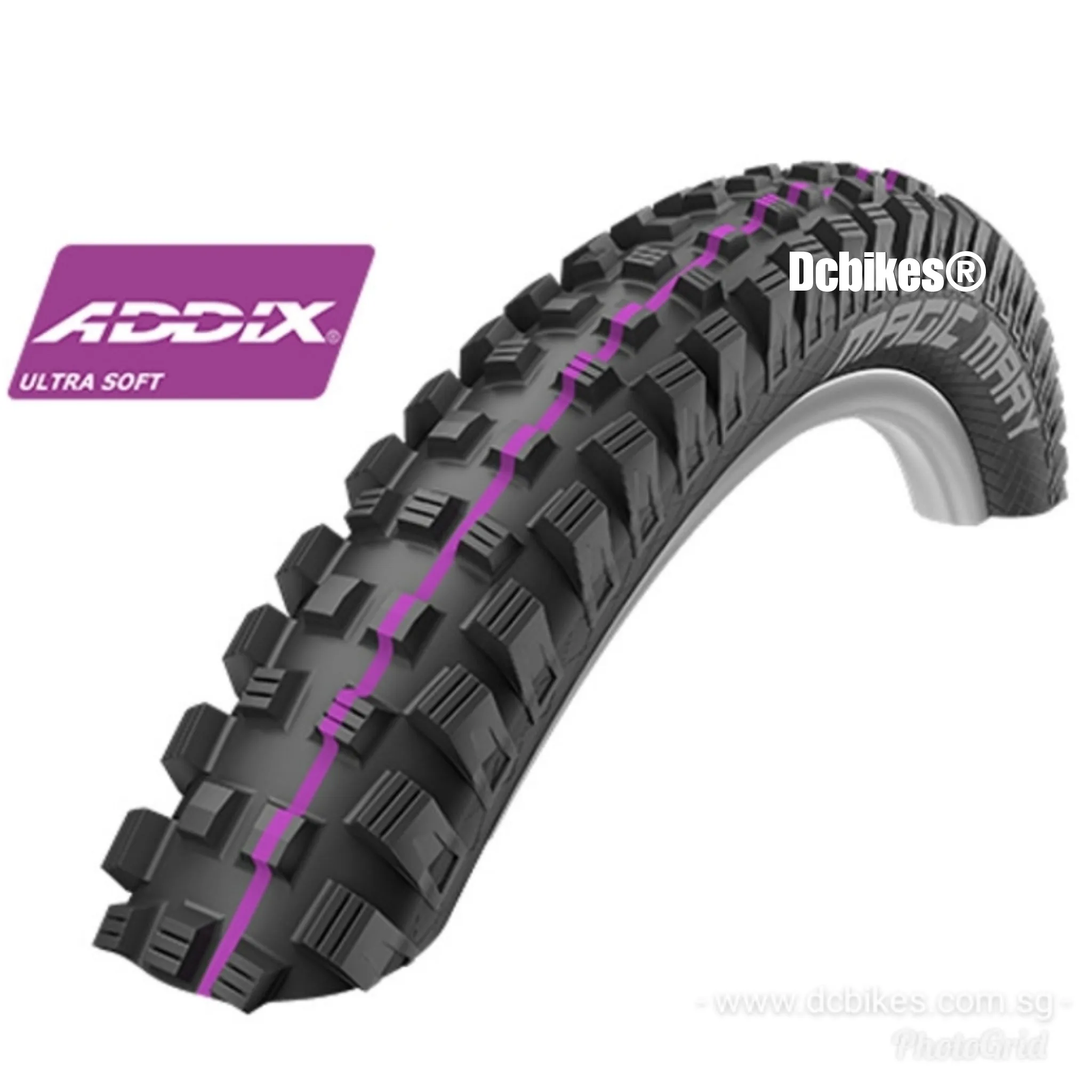 Schwalbe 27.5 X 2.4 Magic Mary Addix Super Trail Tubeless Ready 650B MTB Folding Tyres (1 Tire)