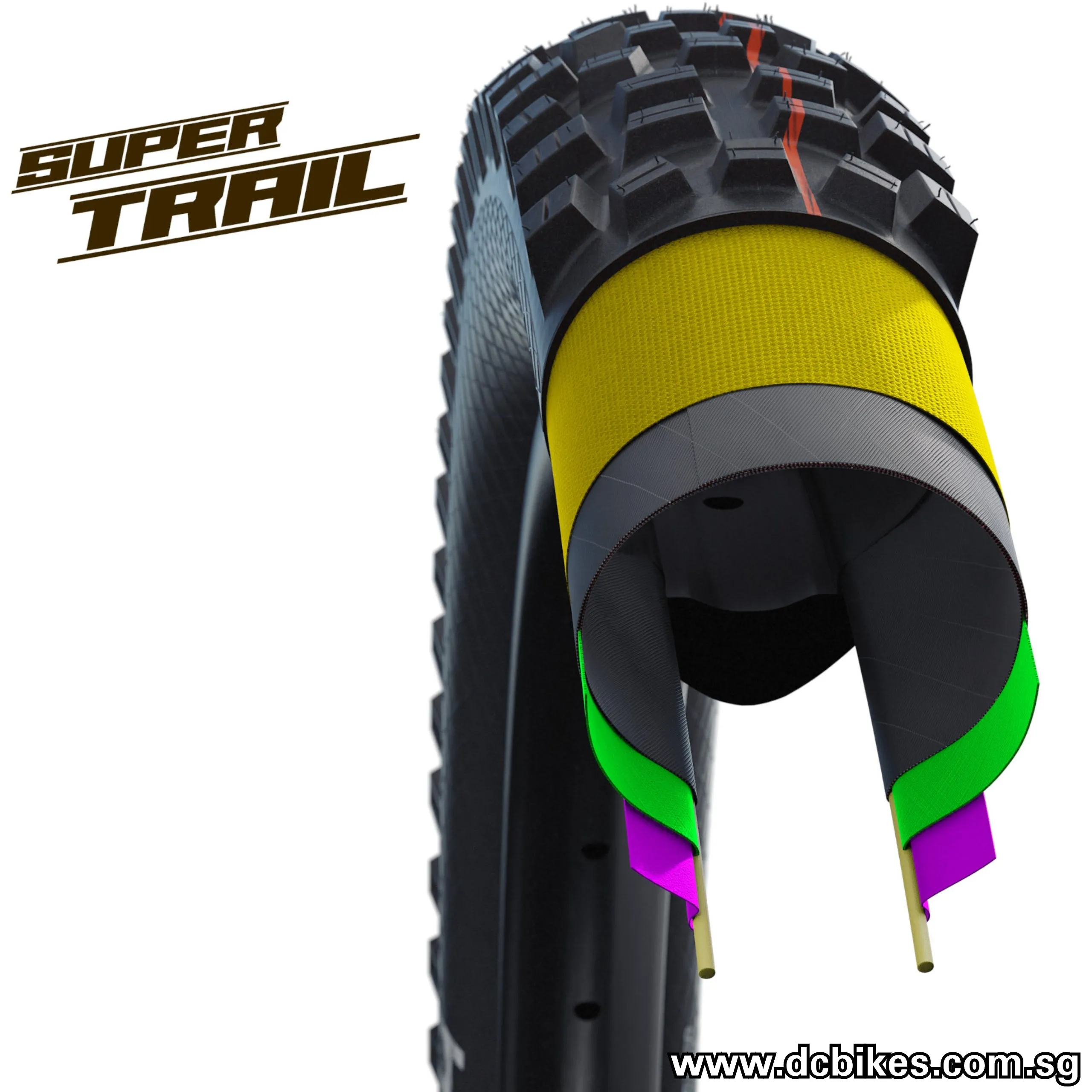 Schwalbe 27.5 X 2.8 Magic Mary Evolution MTB AddixSoft SuperTrail 650B Tubeless Folding Tyres (1 Tire) 