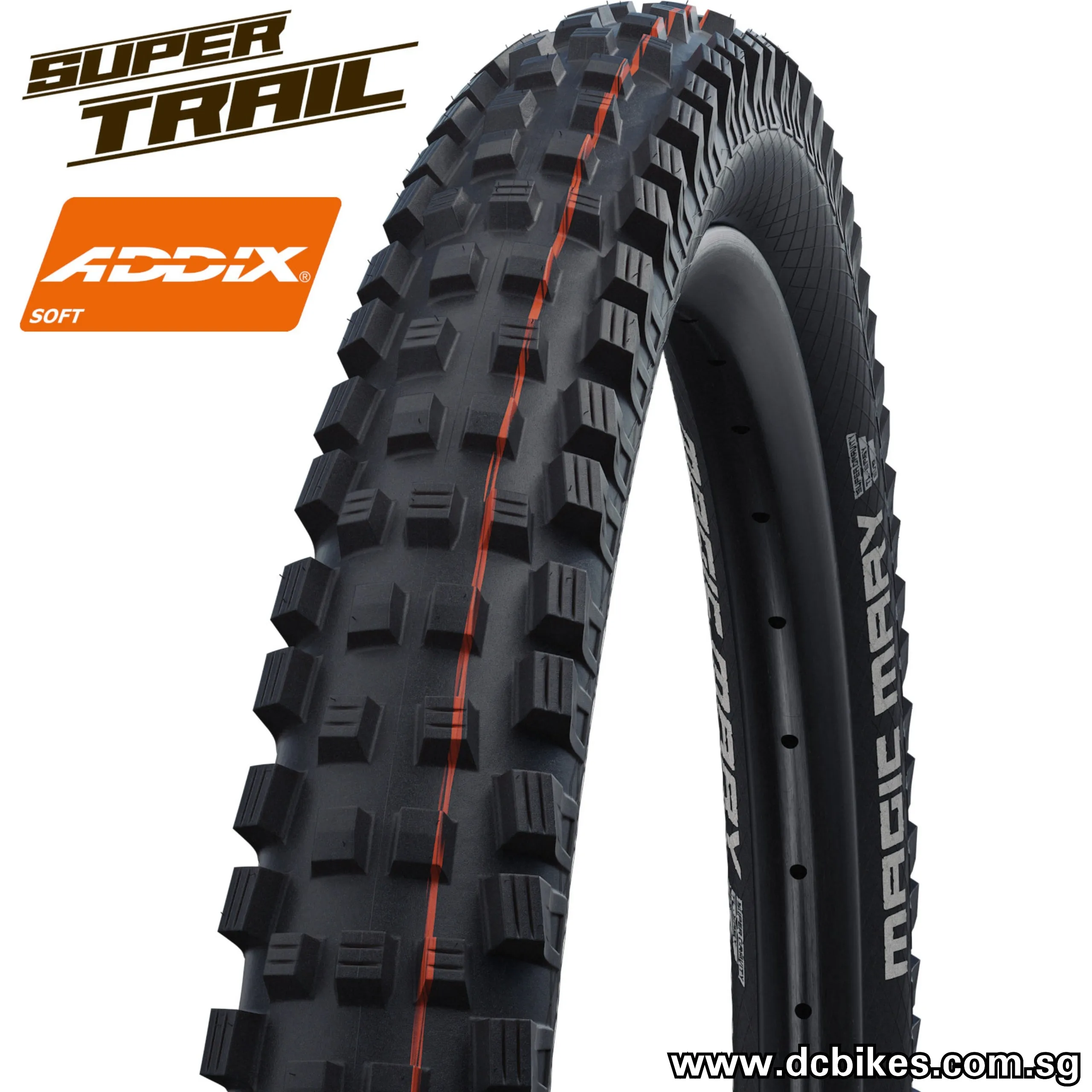 Schwalbe 27.5 X 2.8 Magic Mary Evolution MTB AddixSoft SuperTrail 650B Tubeless Folding Tyres (1 Tire) 