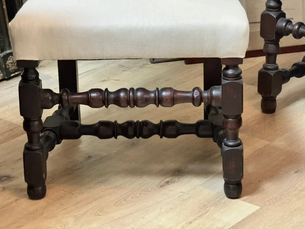 Set of Eight 18th Century Walnut, William and Mary Dining Chairs