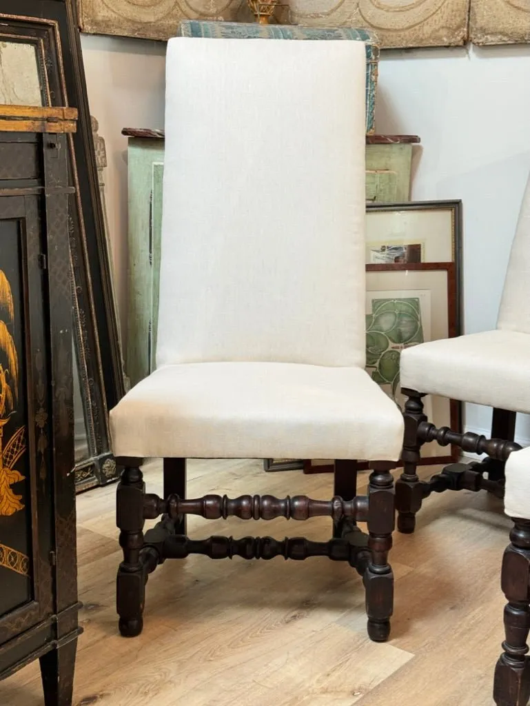 Set of Eight 18th Century Walnut, William and Mary Dining Chairs