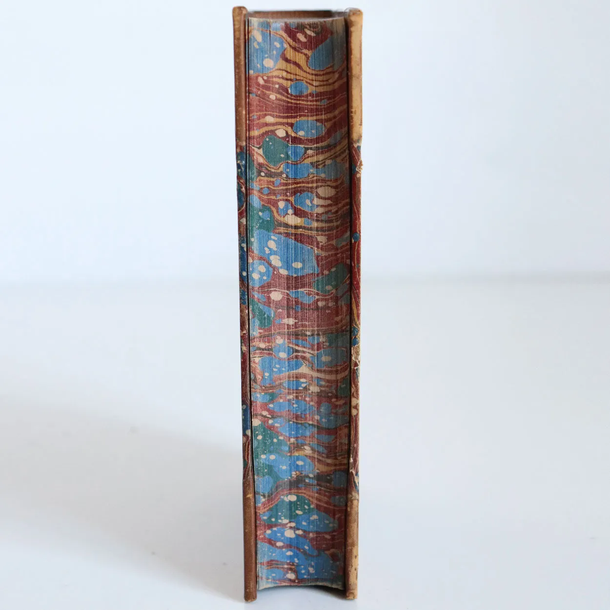 Set of Four English 3/4 Leather Bound Books: The Works of Frederick Schiller