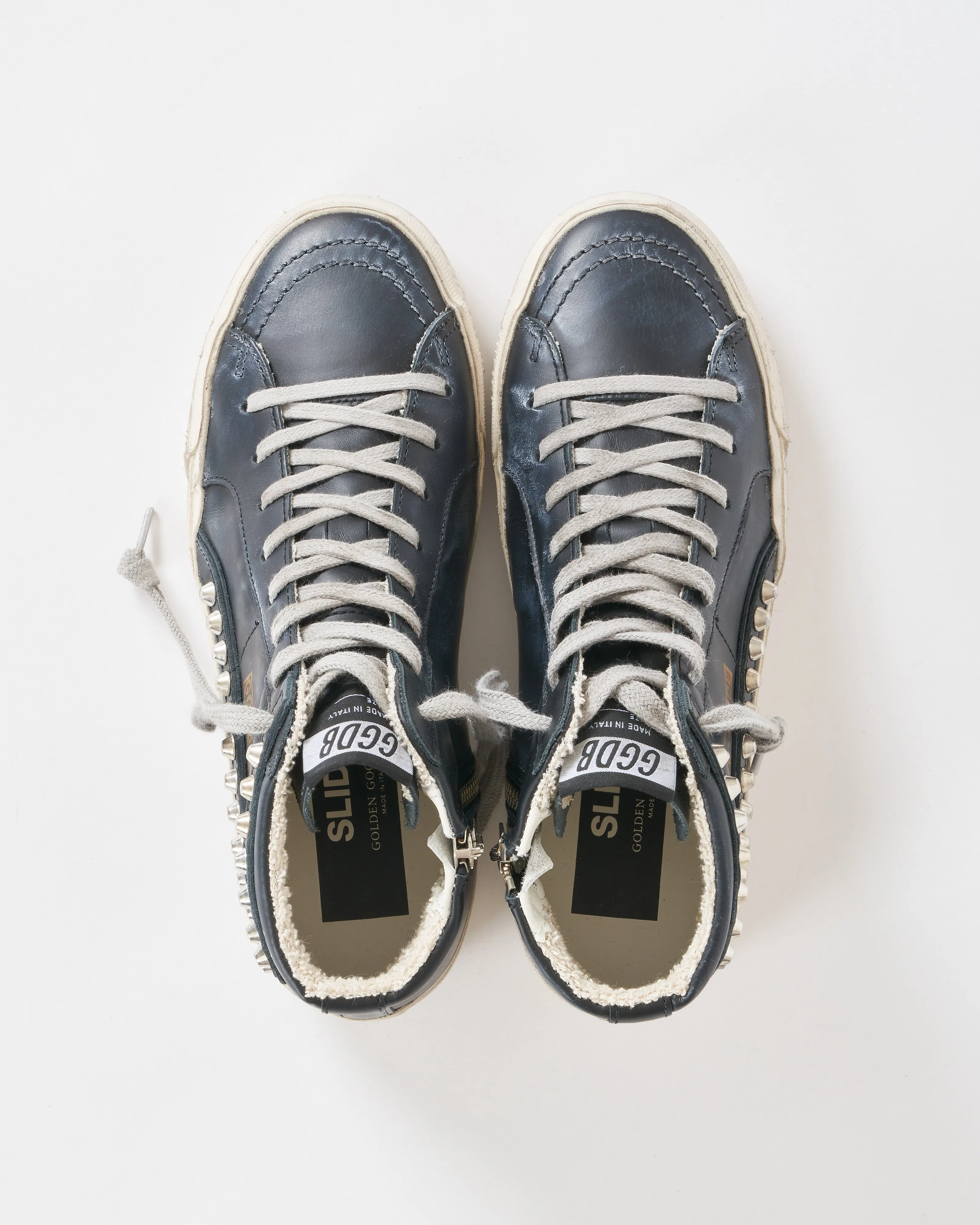 slide classic leather upper studs