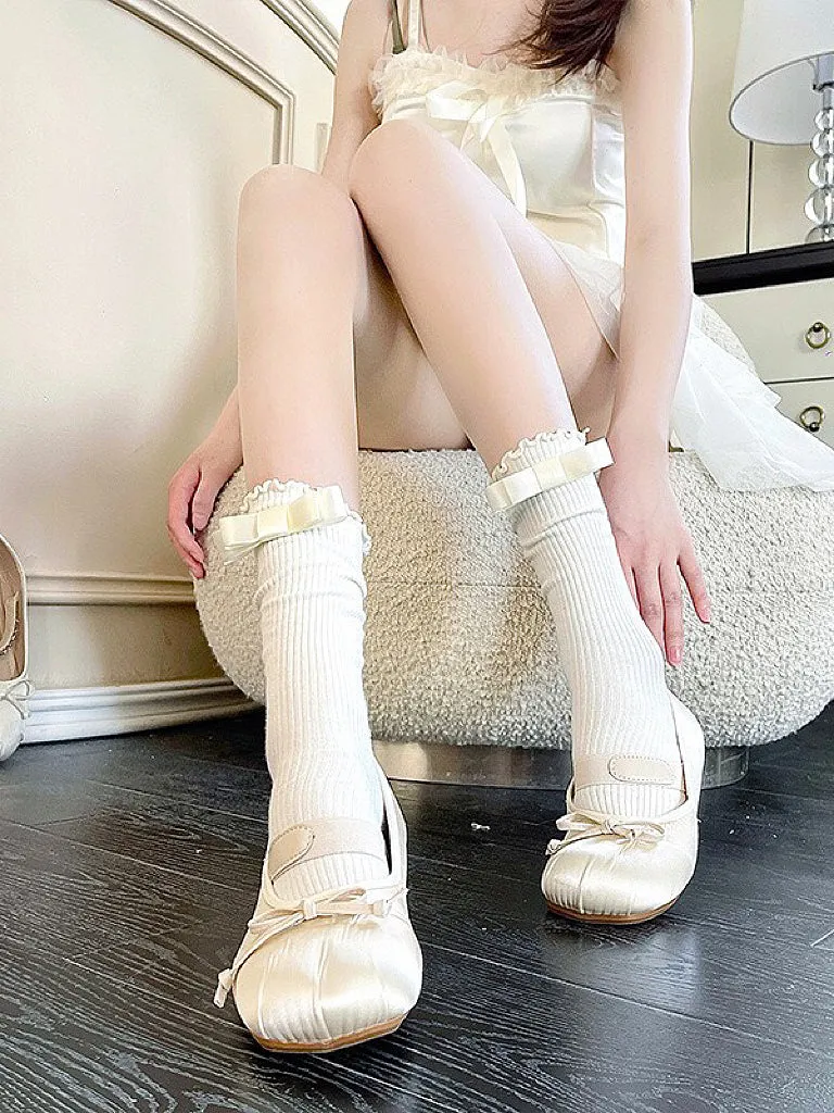 Special Bow Tie Cotton Socks
