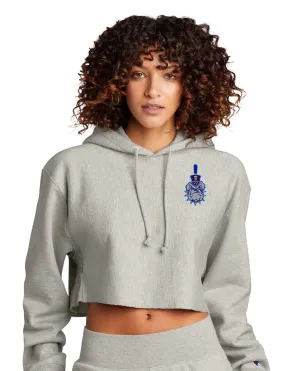 Spike Champion Women’s Reverse Weave Cropped Cut-Off Hooded Sweatshirt