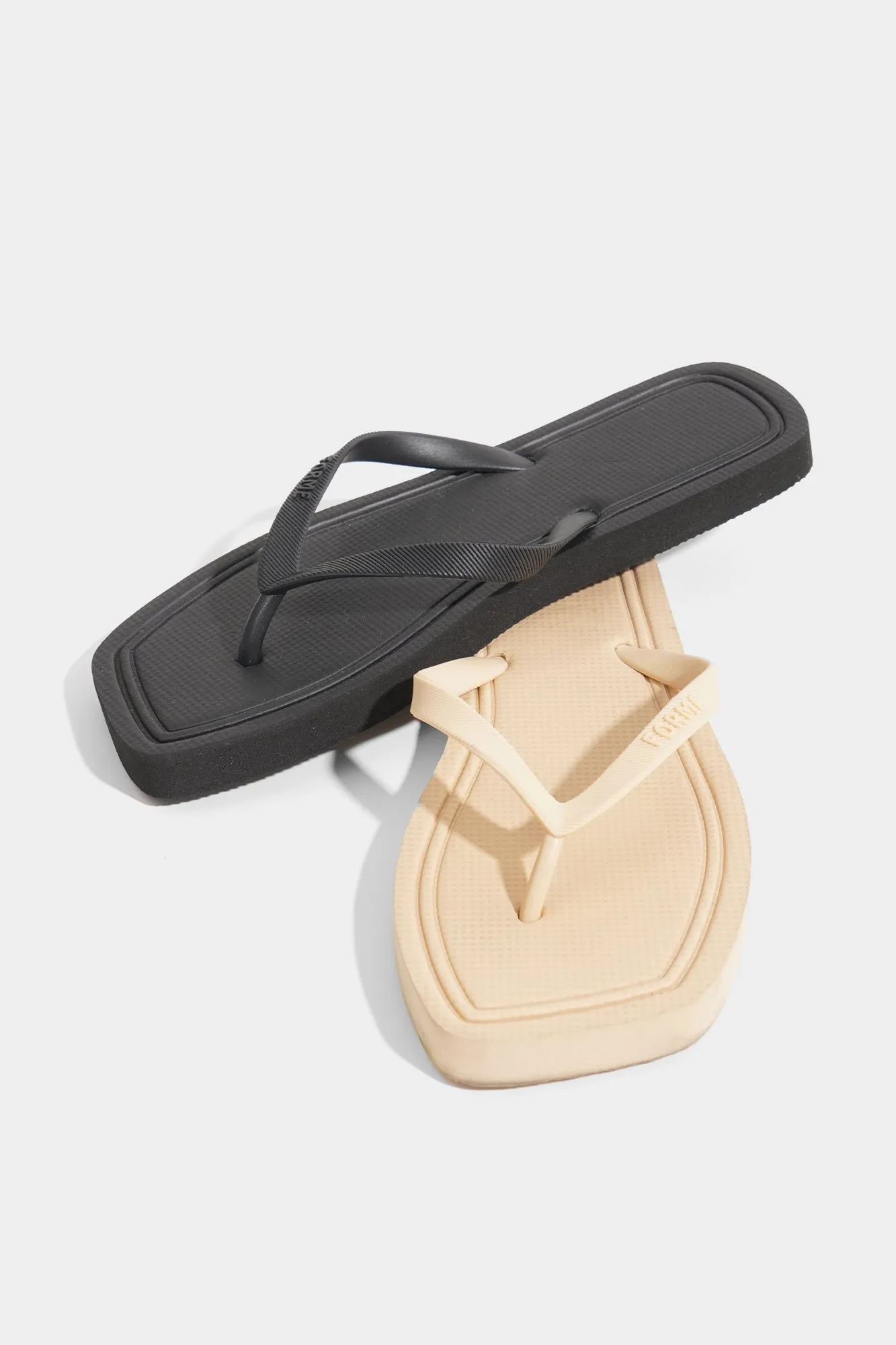 Square Toe Flip Flops