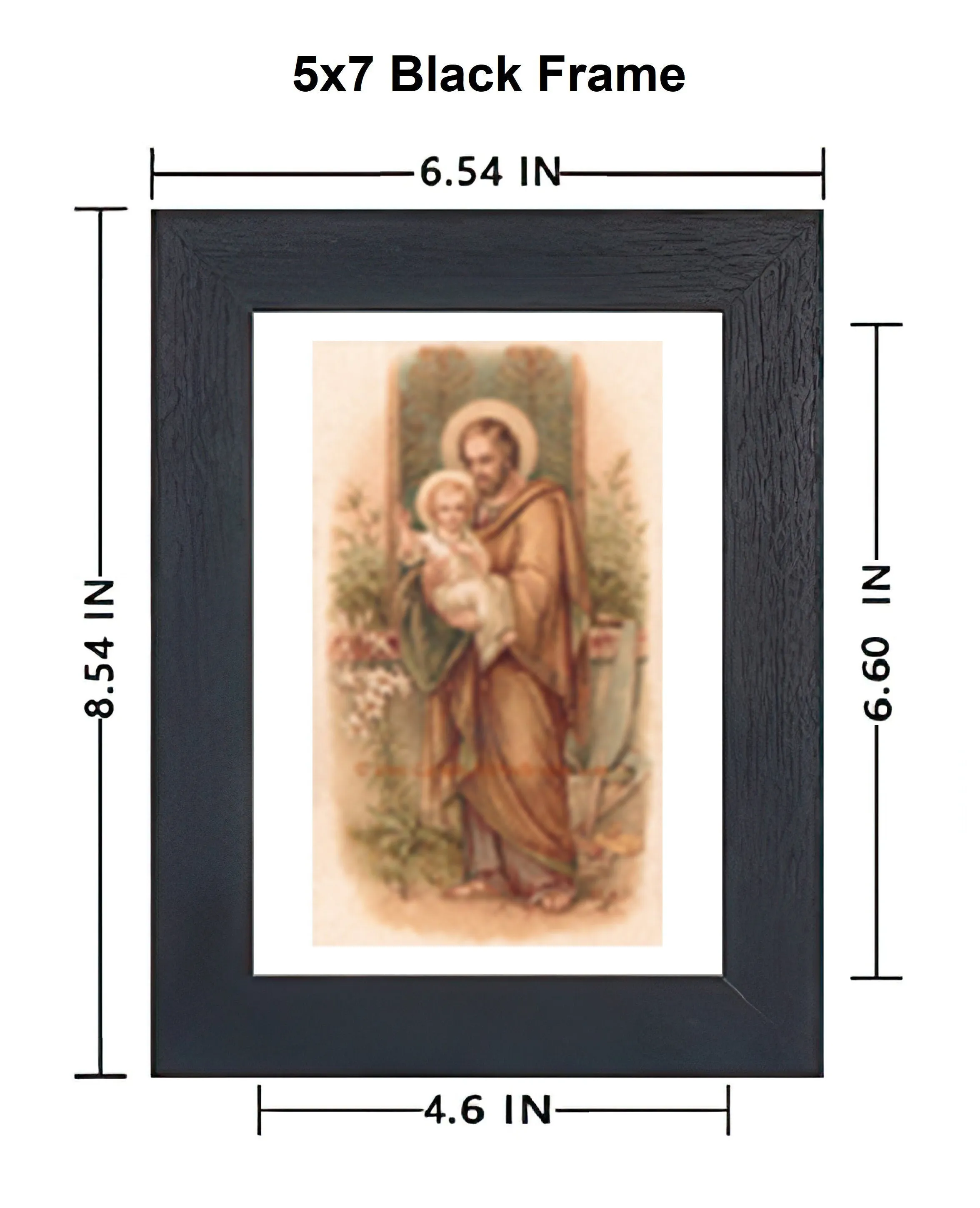 St. Joseph – based on a Vintage French Holy Card – Catholic Art Print