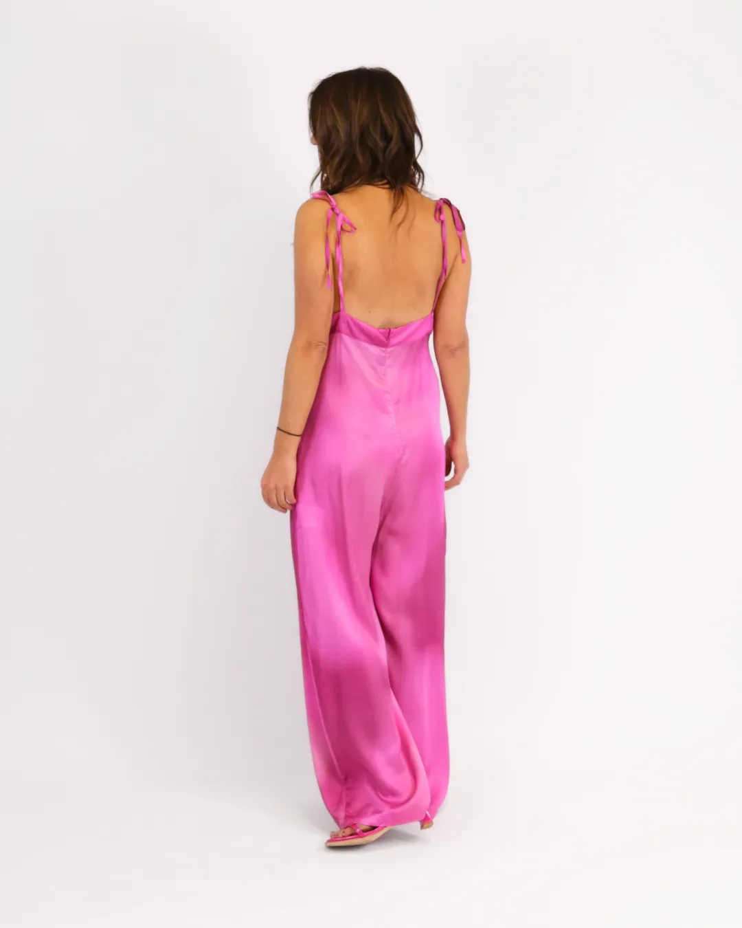 Strappy Jumpsuit Print Pink
