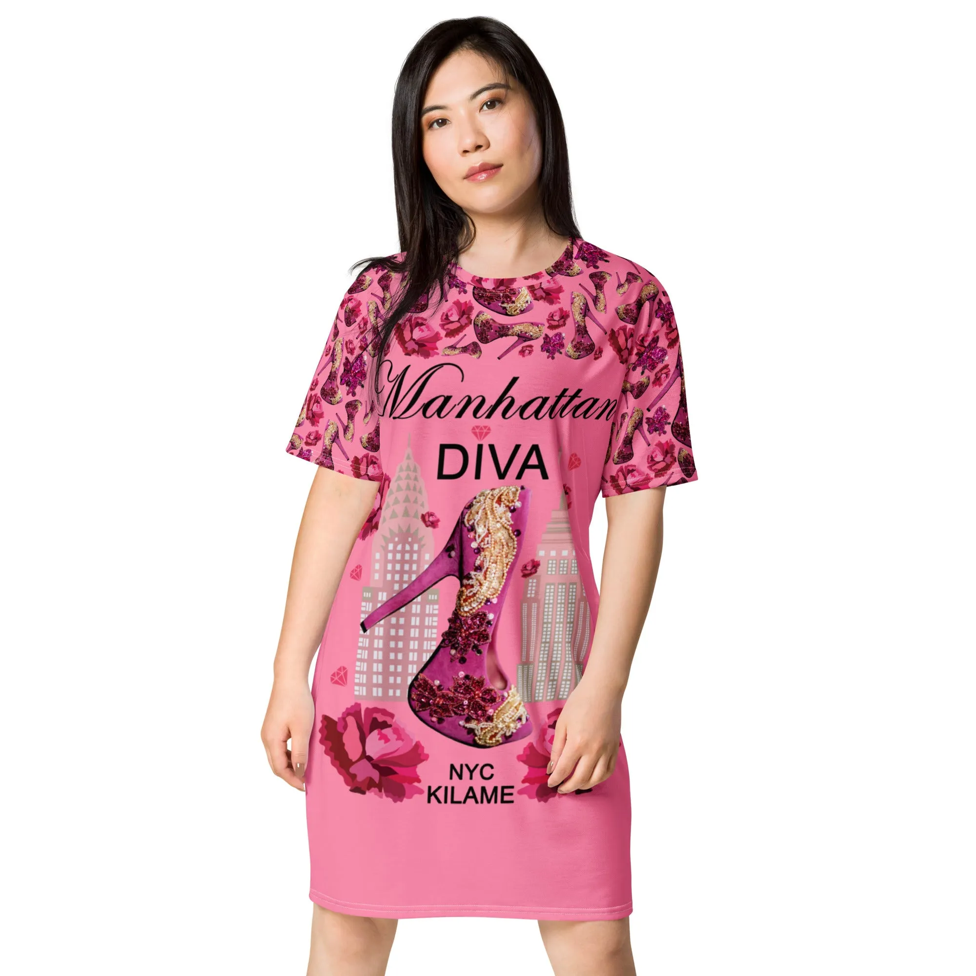 T-shirt dress Virli 'Diamond shoes'