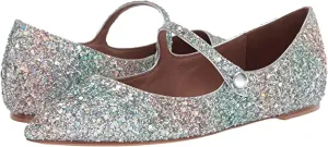 Tabitha Simmons Hermione Gunmetal Glitter/Metallic Nappa