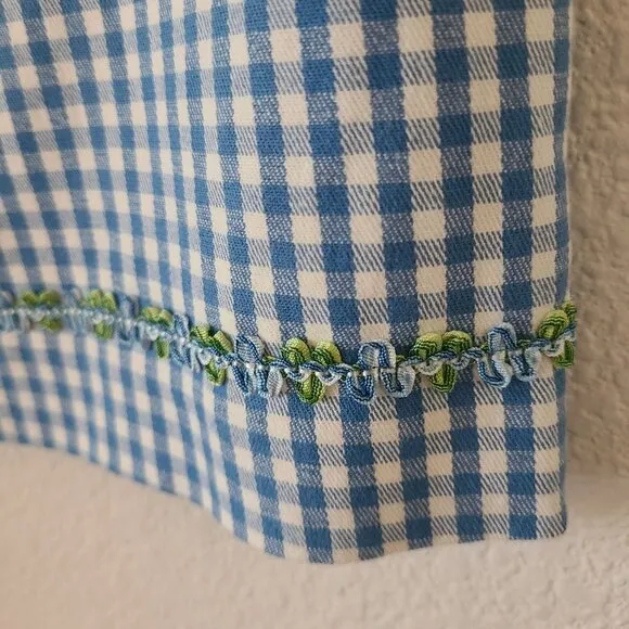 Talbots US Women's Size 6 Blue Picnic Plaid Lightweight Summer Tank Skirt Set NE