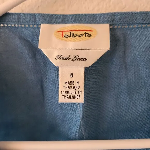 Talbots US Women's Size 6 Blue Picnic Plaid Lightweight Summer Tank Skirt Set NE