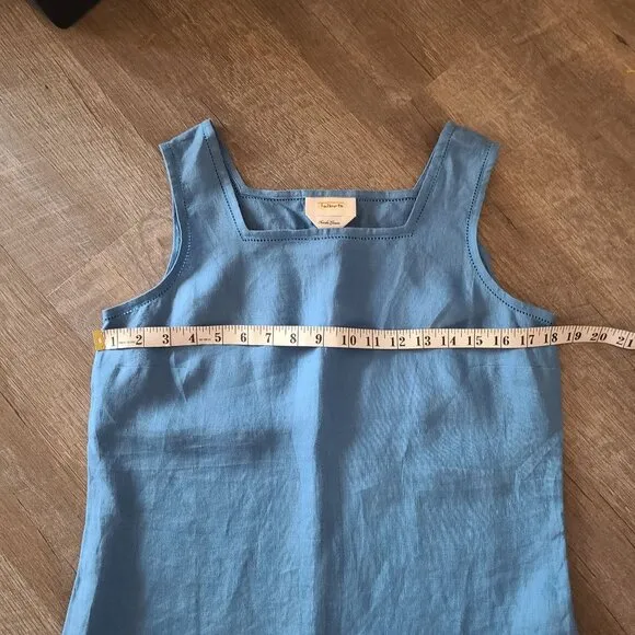 Talbots US Women's Size 6 Blue Picnic Plaid Lightweight Summer Tank Skirt Set NE