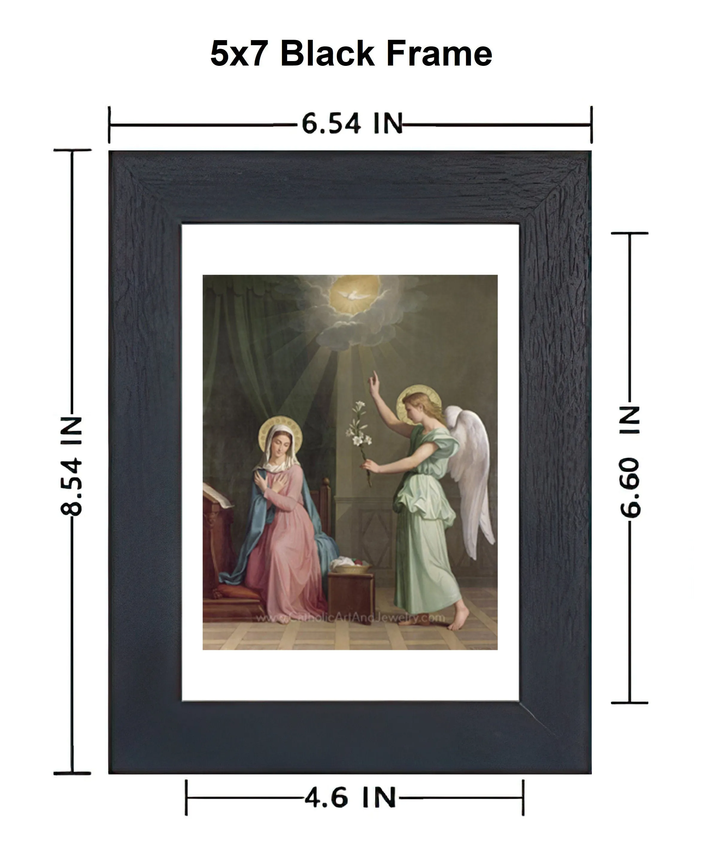 The Annunciation – 3 Sizes – Victorian Art – Auguste Pichon – Catholic Art Print – Archival Quality – St Mary – Angel Gabriel