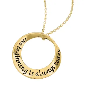 The Beginning is Always Today 14K Gold