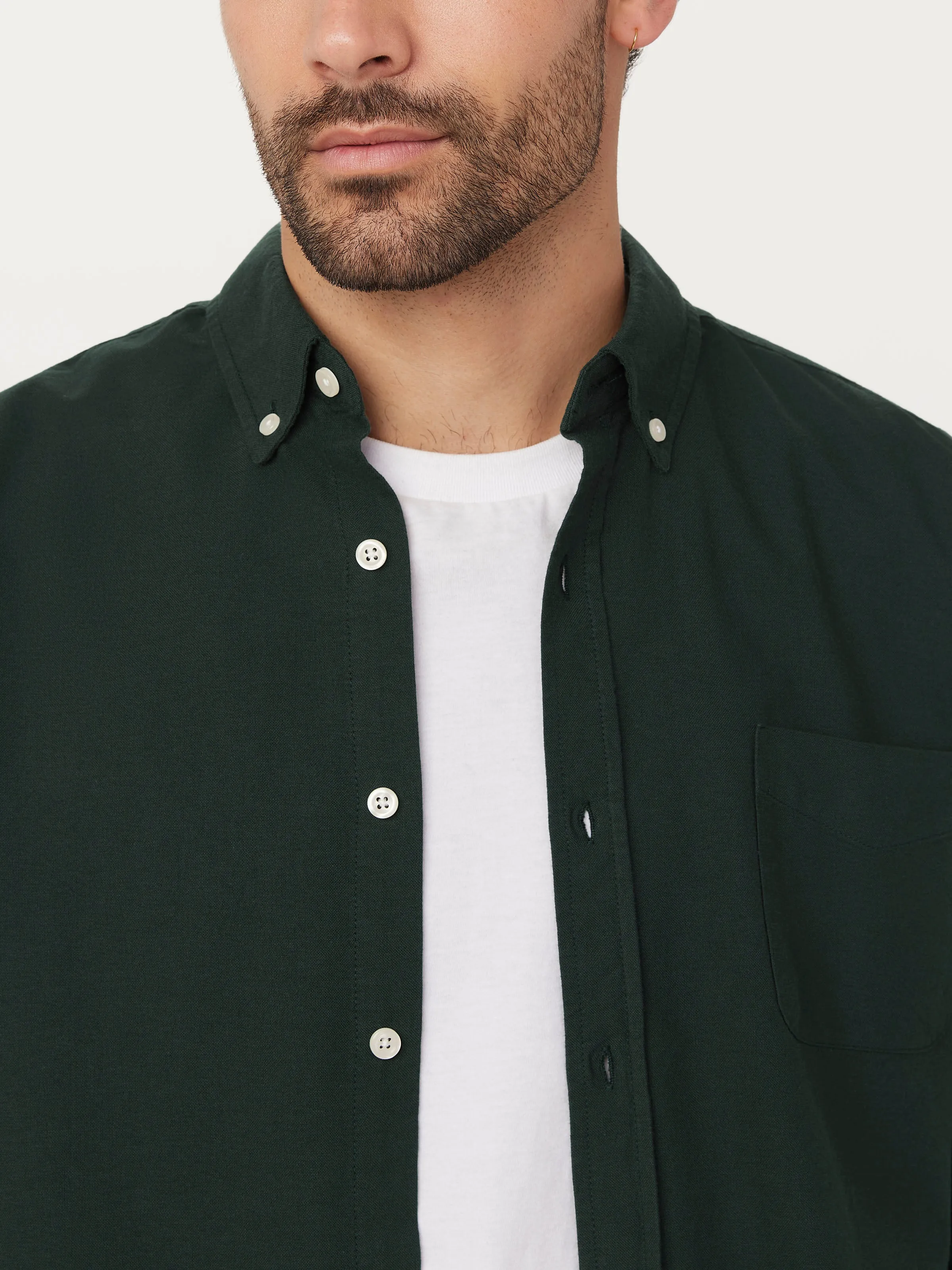 The Jasper Oxford Shirt in Forest Green