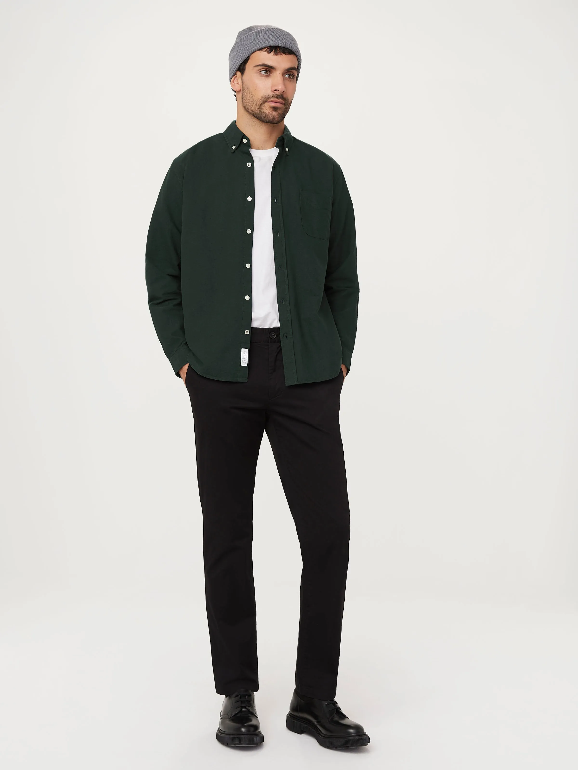 The Jasper Oxford Shirt in Forest Green